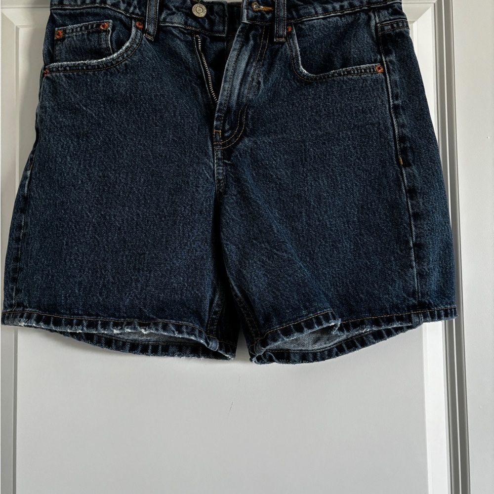 Zara TRF MID-RISE DENIM SHORTS
